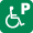 車いすマーク駐車場